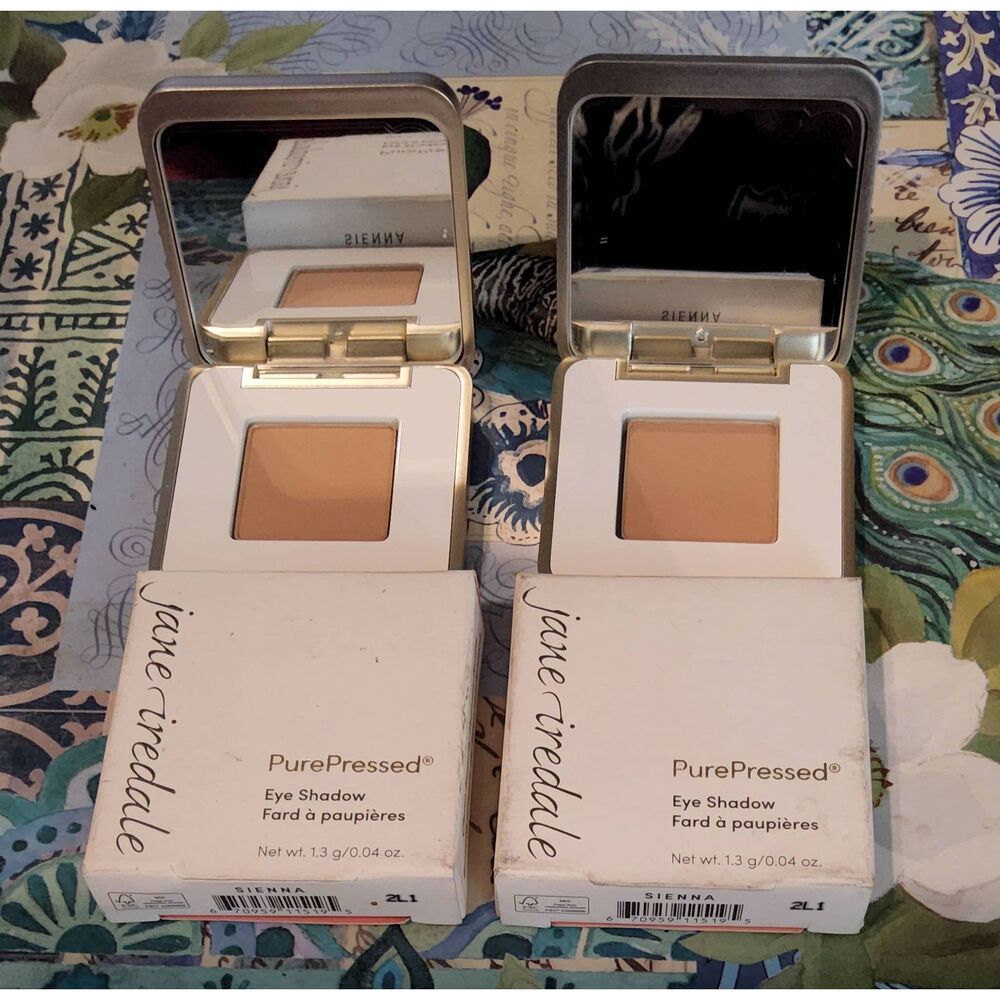 BNIB~JANE IREDALE Lot of (2) Pure Pressed Eyeshadow in Sienna